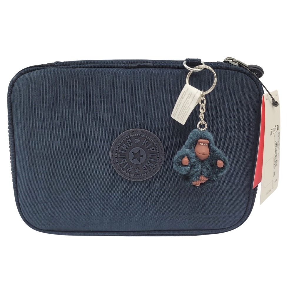 Kipling True Blue Tonal Printed 100 Pens Case – One‎ Size Travel Pouch